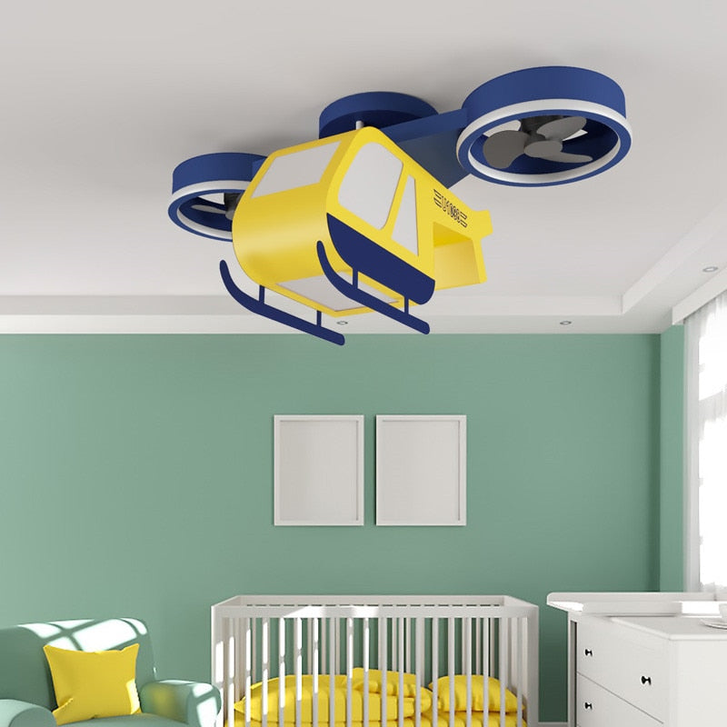 Aeroplane Light and Fan - Cool Your Room with Style-GraffitiWallArt