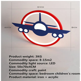 Airplane Ceiling Light - Illuminate Your Space in Style.-GraffitiWallArt