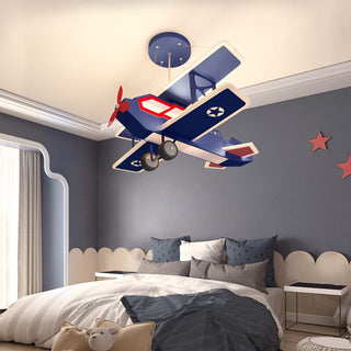 Airplane LED Hanging Light for Kids Room-GraffitiWallArt