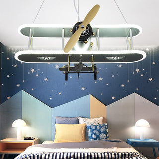 Airplane LED Pendant Light for Kids Nursery-GraffitiWallArt