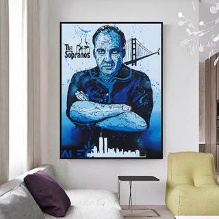 Alec Canvas Wall Art: The Legendary Tony Soprano-GraffitiWallArt