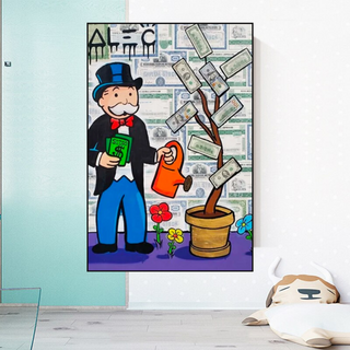 Alec Monopoly and Richie Graffiti Canvas Wall Art-GraffitiWallArt