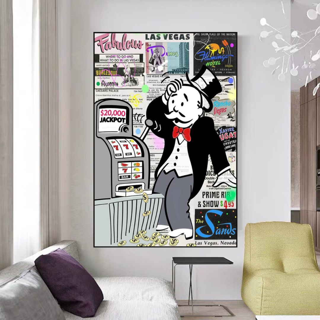 Alec Monopoly ATM Machine Canvas Wall Art-GraffitiWallArt