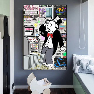 Alec Monopoly ATM Machine Canvas Wall Art-GraffitiWallArt