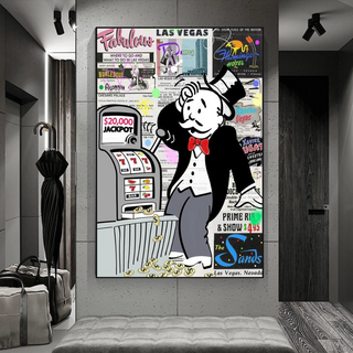 Alec Monopoly ATM Machine Canvas Wall Art-GraffitiWallArt