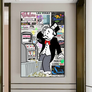 Alec Monopoly ATM Machine Canvas Wall Art-GraffitiWallArt