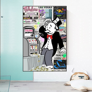 Alec Monopoly ATM Machine Canvas Wall Art-GraffitiWallArt