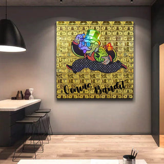 Alec Monopoly Genius Bandit Canvas Wall Art-GraffitiWallArt