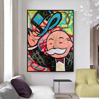 Alec Monopoly Millionaire Canvas Wall Art - Inspiring Home Decor-GraffitiWallArt