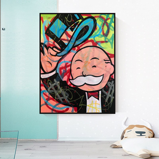 Alec Monopoly Millionaire Canvas Wall Art - Inspiring Home Decor-GraffitiWallArt