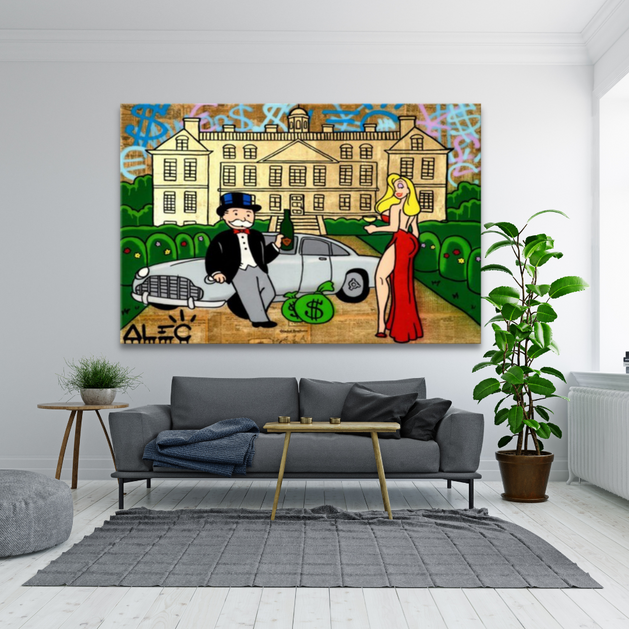 Alec Monopoly Millionaire Palace Canvas Wall Art