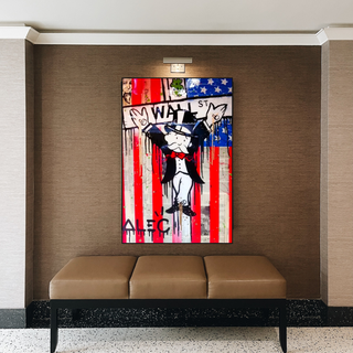 Alec Monopoly Millionaire Wall Street USA Canvas Wall Art-GraffitiWallArt