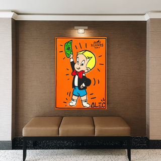 Alec Monopoly Richie Rich Money Man Canvas Wall Art-GraffitiWallArt