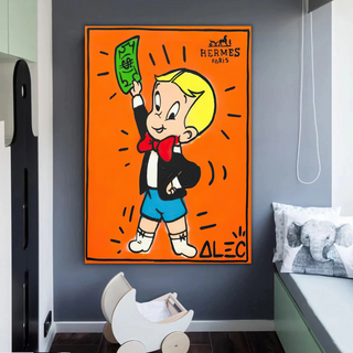 Alec Monopoly Richie Rich Money Man Canvas Wall Art-GraffitiWallArt