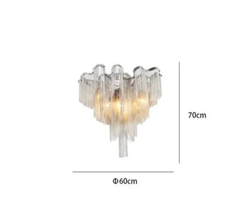 Aluminium Fringed Chandelier: Elegant and Timeless Design-GraffitiWallArt