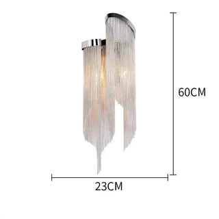 Aluminium Fringed Chandelier: Elegant and Timeless Design-GraffitiWallArt