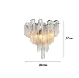 Aluminium Fringed Chandelier: Elegant and Timeless Design-GraffitiWallArt