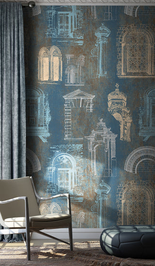 Ancient Architecture Buildings Wallpaper Mural-GraffitiWallArt