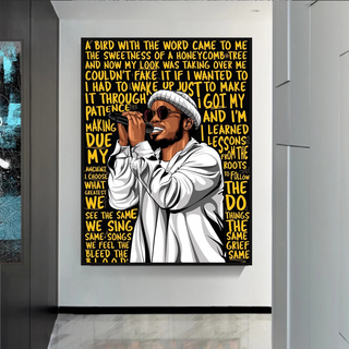 Anderson Paak Singer Rapper Canvas Wall Art-GraffitiWallArt