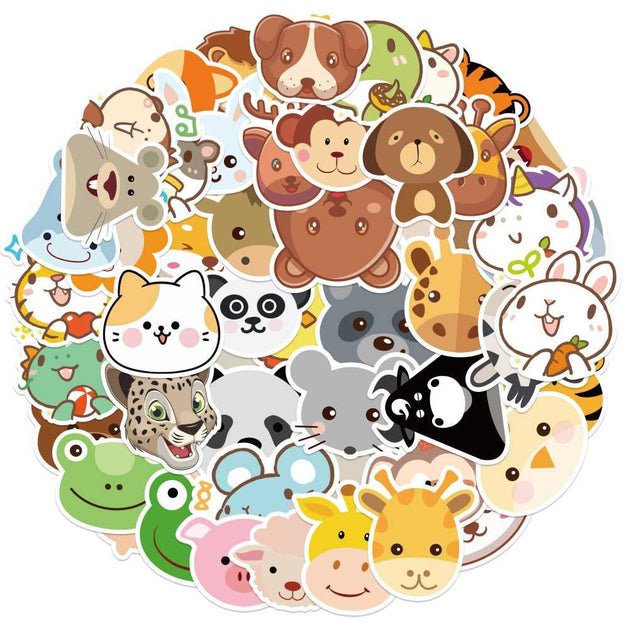 Animal Avatar Stickers Pack - Famous and Waterproof Bundle-GraffitiWallArt