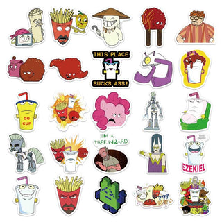 Aqua Teen Hunger Force Stickers: Quirky Collectibles-GraffitiWallArt