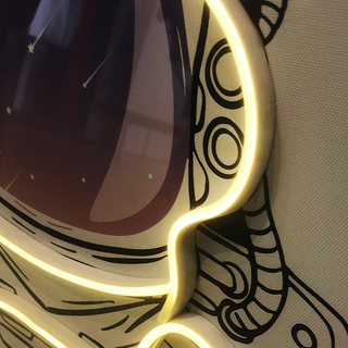 Astronaut 3D Neon Wall Art – Bold & Customizable Space-Inspired Design