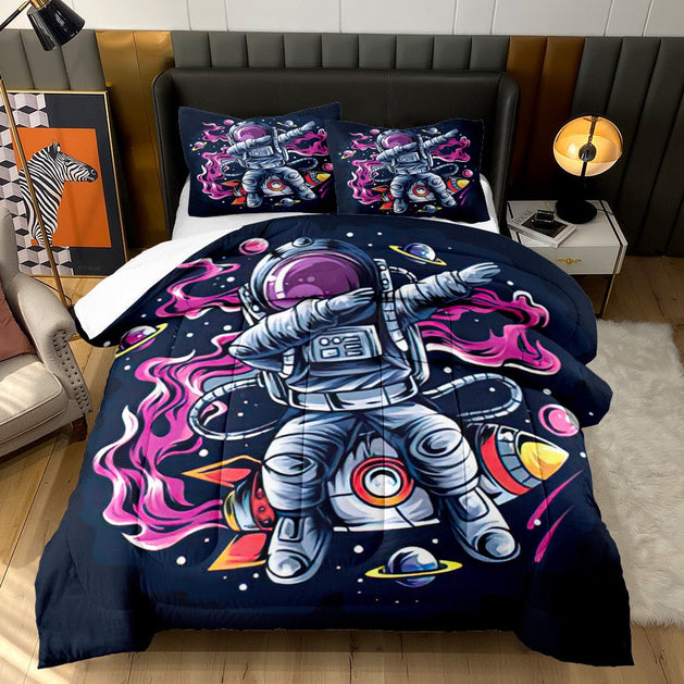 Astronaut Bedding Set: Shop the Best Astronaut Bedding Now-GraffitiWallArt
