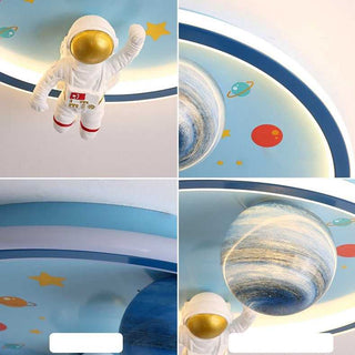 Astronaut Ceiling Light | Kids Room Astronaut Galaxy Ceiling Light-GraffitiWallArt