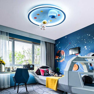 Astronaut Ceiling Light | Kids Room Astronaut Galaxy Ceiling Light-GraffitiWallArt