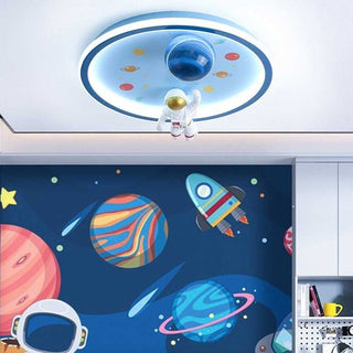 Astronaut Ceiling Light | Kids Room Astronaut Galaxy Ceiling Light-GraffitiWallArt