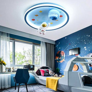 Astronaut Ceiling Light | Kids Room Astronaut Galaxy Ceiling Light-GraffitiWallArt