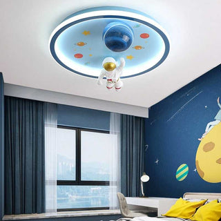 Astronaut Ceiling Light | Kids Room Astronaut Galaxy Ceiling Light-GraffitiWallArt