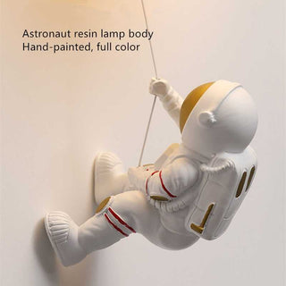 Astronaut on Moon Wall Lamp - Kids Room Lighting-GraffitiWallArt