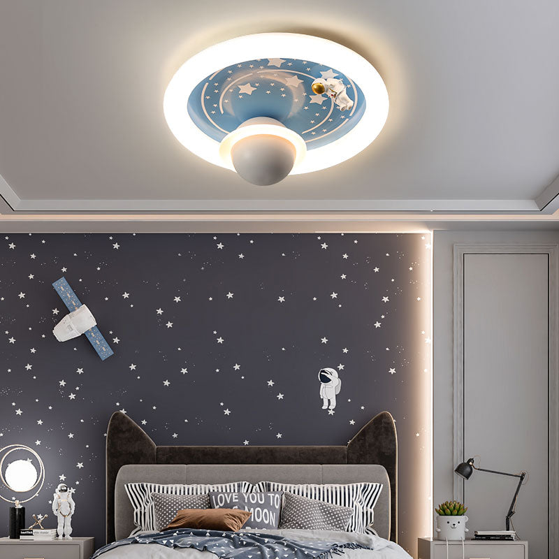 Astronaut Space Ceiling Light Kids Room-GraffitiWallArt
