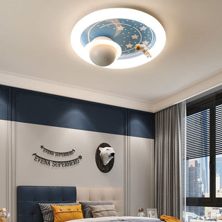 Astronaut Space Ceiling Light Kids Room-GraffitiWallArt