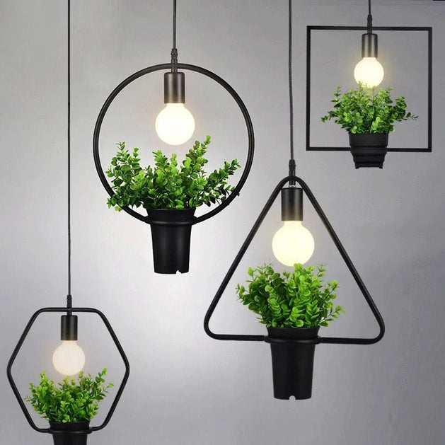 Atmosphere Plant Hanging Light Pendant-GraffitiWallArt