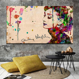 Audrey Hepburn Canvas Wall Art: Captivating Masterpieces-GraffitiWallArt