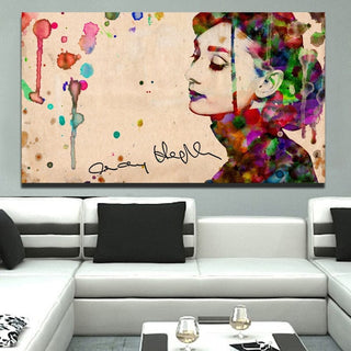 Audrey Hepburn Canvas Wall Art: Captivating Masterpieces-GraffitiWallArt