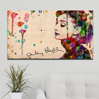 Audrey Hepburn Canvas Wall Art: Captivating Masterpieces-GraffitiWallArt