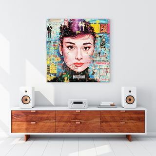 Audrey Hepburn Canvas Wall Art: Exquisite Home Décor-GraffitiWallArt