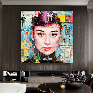 Audrey Hepburn Canvas Wall Art: Exquisite Home Décor-GraffitiWallArt