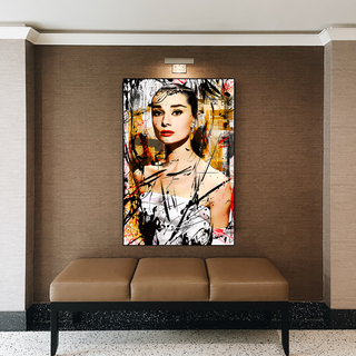 Audrey Hepburn Canvas Wall Art: Exquisite Style and Elegance-GraffitiWallArt