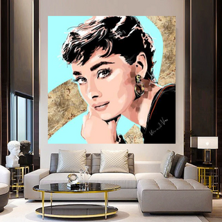 Audrey Hepburn Canvas Wall Art - Hollywood Style Home Decor-GraffitiWallArt