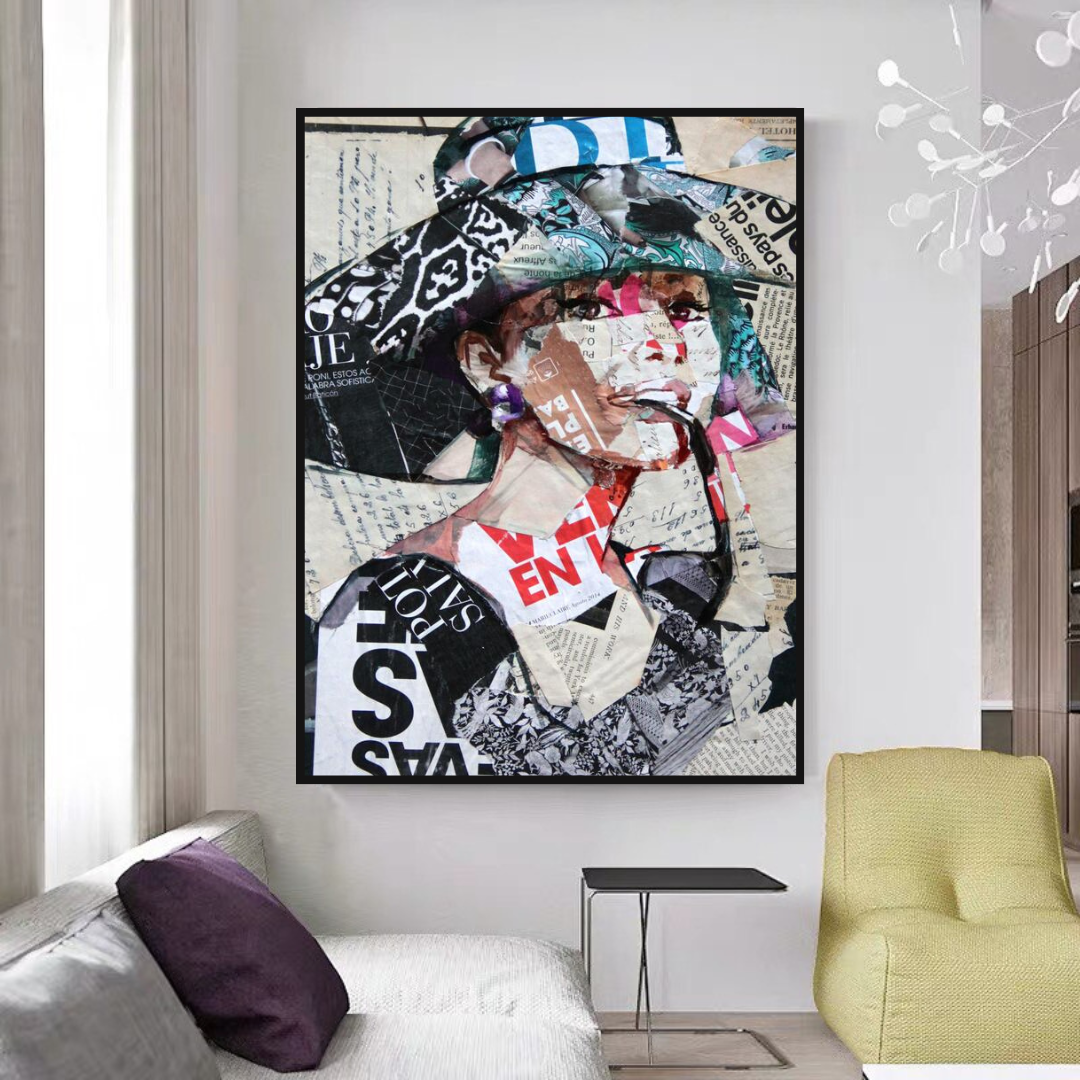 Audrey Hepburn Canvas Wall Art: Timeless Decor-GraffitiWallArt