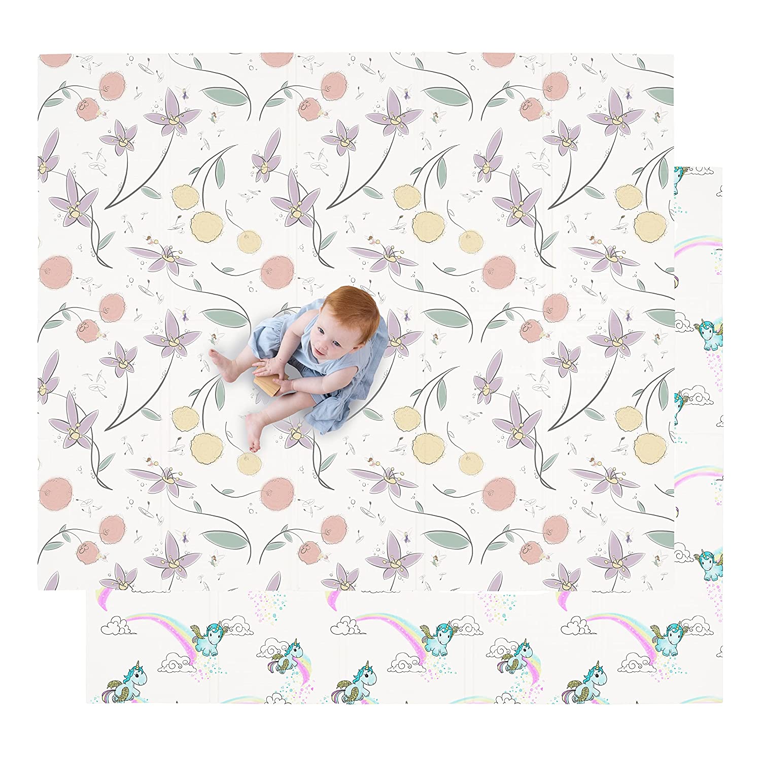 Babies' Floral Play Mats: Blossoming Fun for Little Ones-GraffitiWallArt