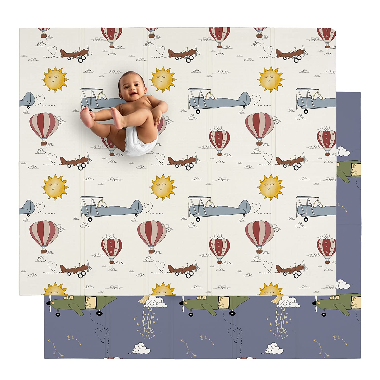 Babies: Planes Play Mat for Fun and Development-GraffitiWallArt