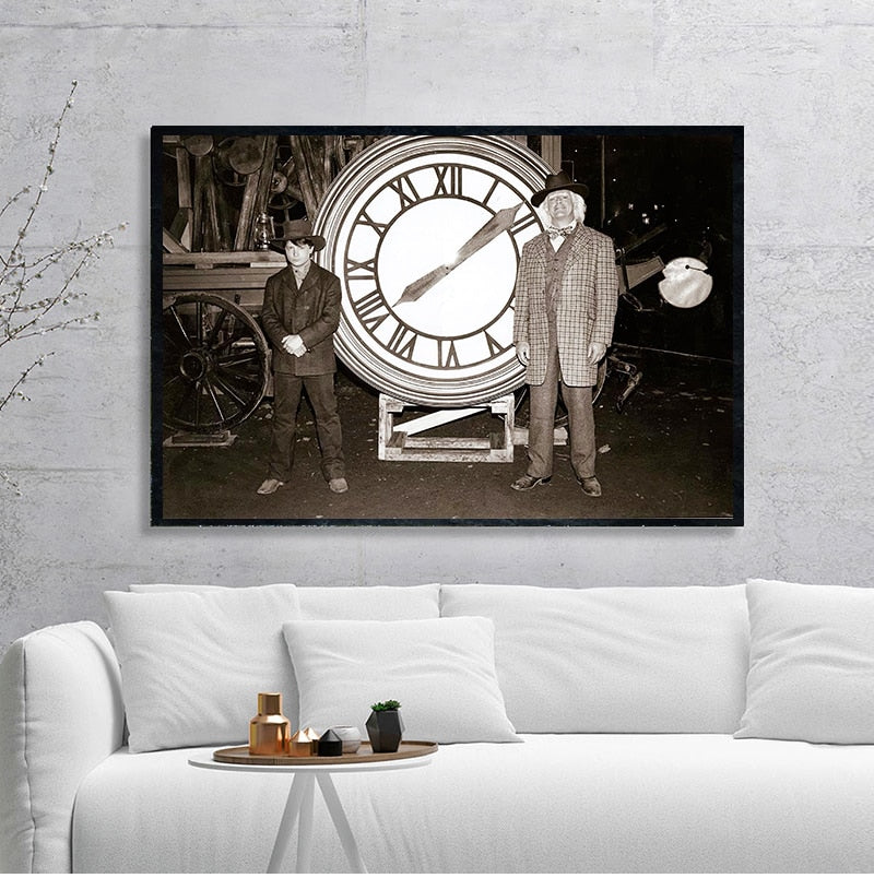 Back to the Future Film Retro Canvas Wall Art-GraffitiWallArt