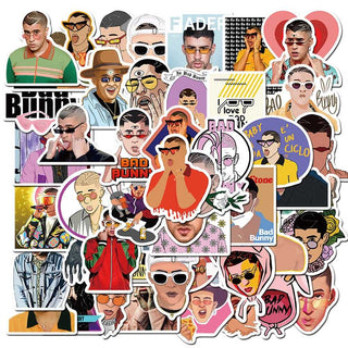 Bad Bunny Travel Stickers Pack - Famous Bundle Waterproof-GraffitiWallArt