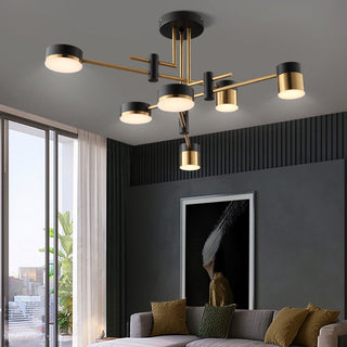 Balance: Sputnik Chandelier – Elegant Lighting Fixture-GraffitiWallArt