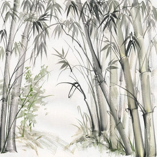 Bamboo Bars Plants Trees Wallpaper for Home Wall Decor-GraffitiWallArt